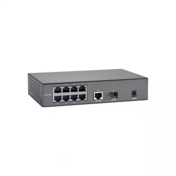 Przełącznik PoE LevelOne 10-portowy Fast Ethernet, 1 x Gigabit RJ45, 1 x Gigabit SFP, 8 wyjść PoE, 90W