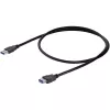 StarTech.com 1m Czarny SuperSpeed USB 3.0 Kabel przedłużający A-A – M/Ż