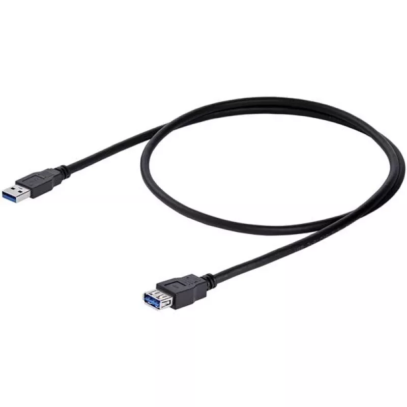 StarTech.com 1m Czarny SuperSpeed USB 3.0 Kabel przedłużający A-A – M/Ż