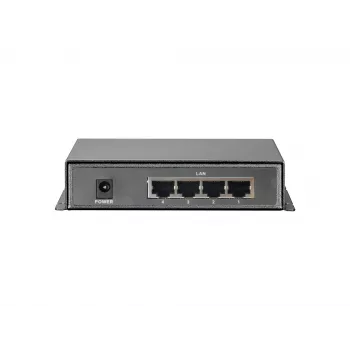 LevelOne 5-portowy przełącznik Fast Ethernet PoE, 4 wyjścia PoE, 120W, w zestawie zasilacz