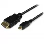 StarTech.com 3m Kabel Micro HDMI do HDMI z Ethernetem - 4K 30Hz - Wytrzymały szybki kabel/adapter/przewód konwertera Micro HDMI Typ-D do HDMI 1.4 - Monitory/Telewizory/Wyświetlacze UHD HDMI - M/M