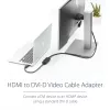 StarTech.com 8-calowy adapter kablowy wideo HDMI na DVI-D - HDMI męski na DVI-D żeński