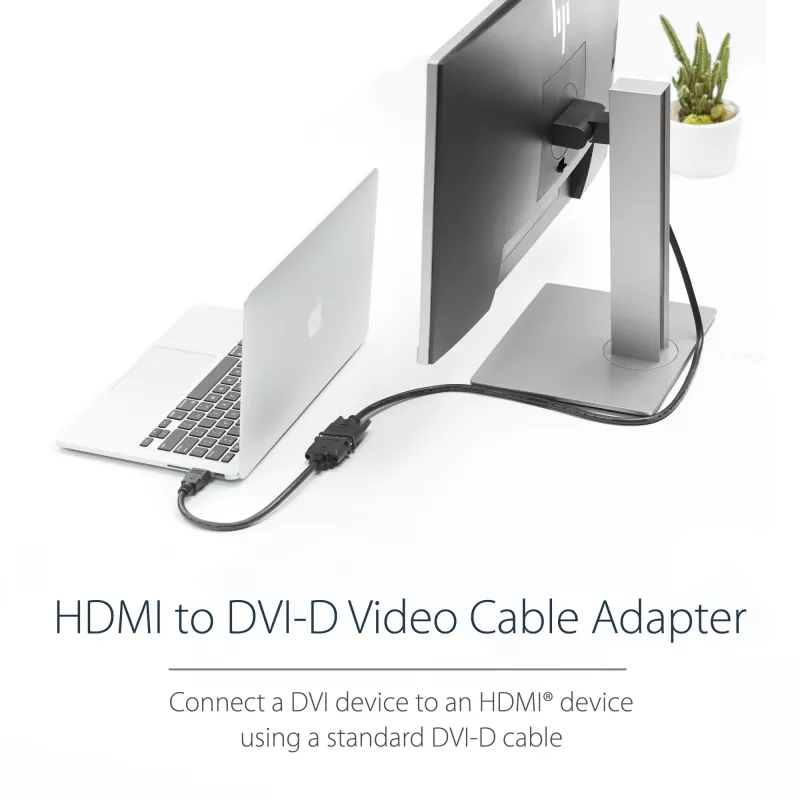 StarTech.com 8-calowy adapter kablowy wideo HDMI na DVI-D - HDMI męski na DVI-D żeński