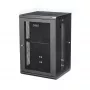 StarTech.com 4-Post 18U Wall Mount sieciowy Cabinet with 1U Shelf, 19 inch Hinged Wall-Mounted Server Rack for Data / AV / Electronics / Computer Equipment, Flexible Vented Rack Enclosure
