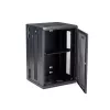 StarTech.com 4-Post 18U Wall Mount sieciowy Cabinet with 1U Shelf, 19 inch Hinged Wall-Mounted Server Rack for Data / AV / Electronics / Computer Equipment, Flexible Vented Rack Enclosure