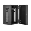StarTech.com 4-Post 18U Wall Mount sieciowy Cabinet with 1U Shelf, 19 inch Hinged Wall-Mounted Server Rack for Data / AV / Electronics / Computer Equipment, Flexible Vented Rack Enclosure