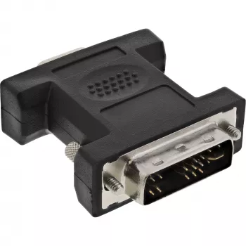 Adapter InLine DVI-A, wtyk DVI 12+5 / gniazdo VGA 15 HD / S-VGA