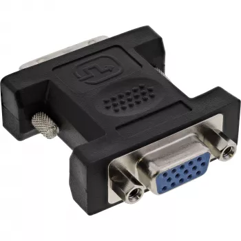 Adapter InLine DVI-A, wtyk DVI 12+5 / gniazdo VGA 15 HD / S-VGA