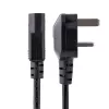 StarTech.com 3 m UK kabel zasilający do komputera, 18AWG, BS 1363 na C13, 10 A 250 V, czarny zamienny przewód zasilający AC, przewód zasilający UK / kabel do komputera, przewód do zasilacza PC, przewód zasilający do telewizora/monitora