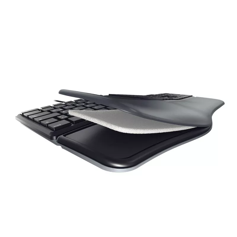 CHERRY KC 4500 ERGO klawiatura uniwersalna USB QWERTY US English czarna