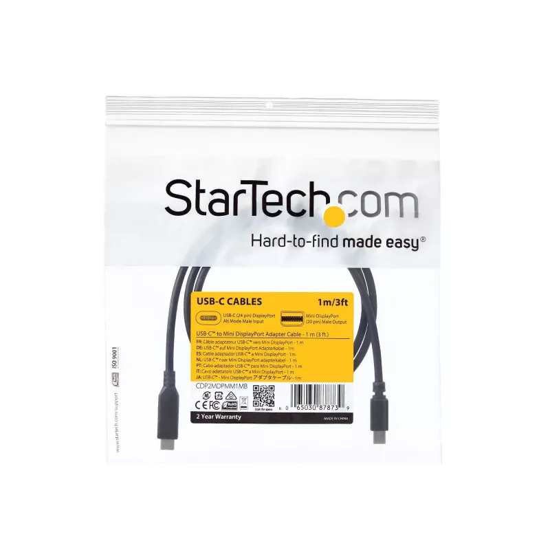 StarTech.com Kabel USB-C do Mini DisplayPort 1 m (3,3 stopy) - 4K 60 Hz - czarny
