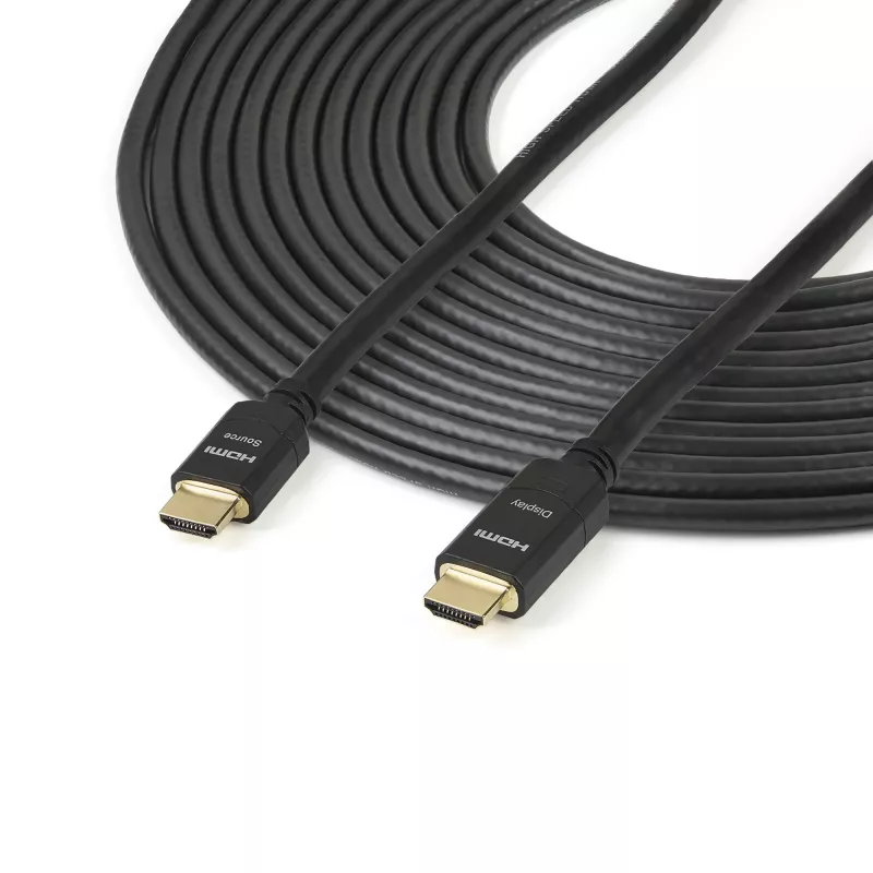 StarTech.com 66ft (20m) Aktywny kabel HDMI - Szybki kabel HDMI 4K z Ethernetem - Klasa CL2 do instalacji w ścianie - Wideo 4K 30Hz - Przewód HDMI 1.4 - Do monitora HDMI, projektora, telewizora, wyświetlacza