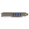 StarTech.com 4 Port PCI Express PCIe SuperSpeed USB 3.0 kontroler karta adapter z UASP - SATA Power