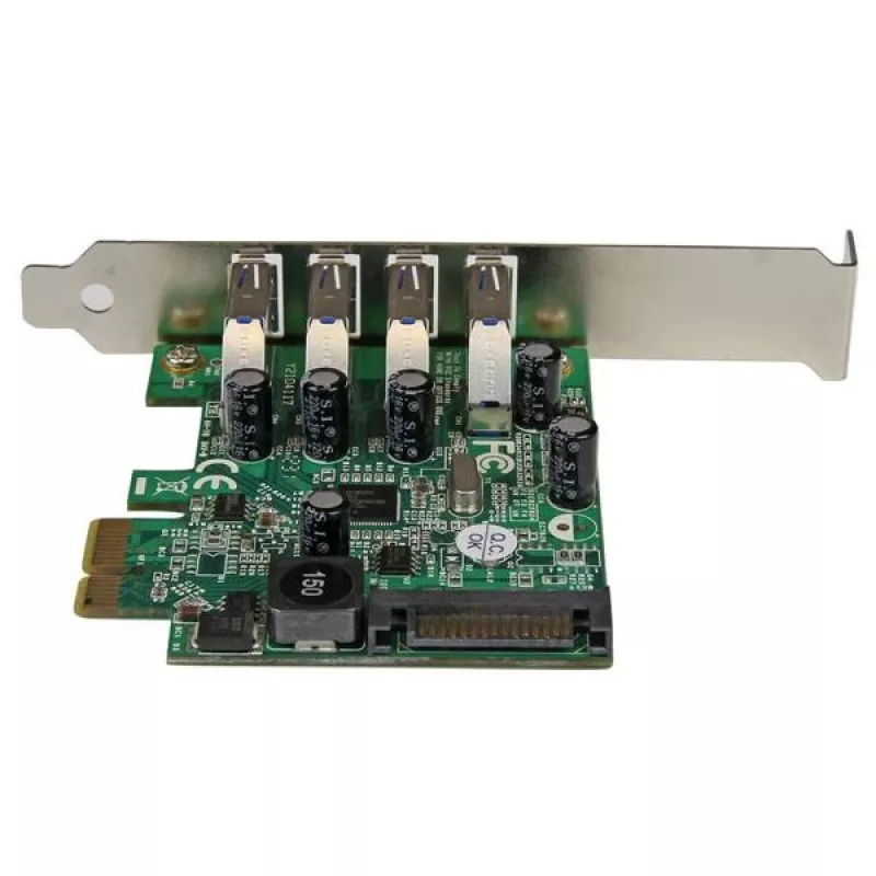 StarTech.com 4 Port PCI Express PCIe SuperSpeed USB 3.0 kontroler karta adapter z UASP - SATA Power