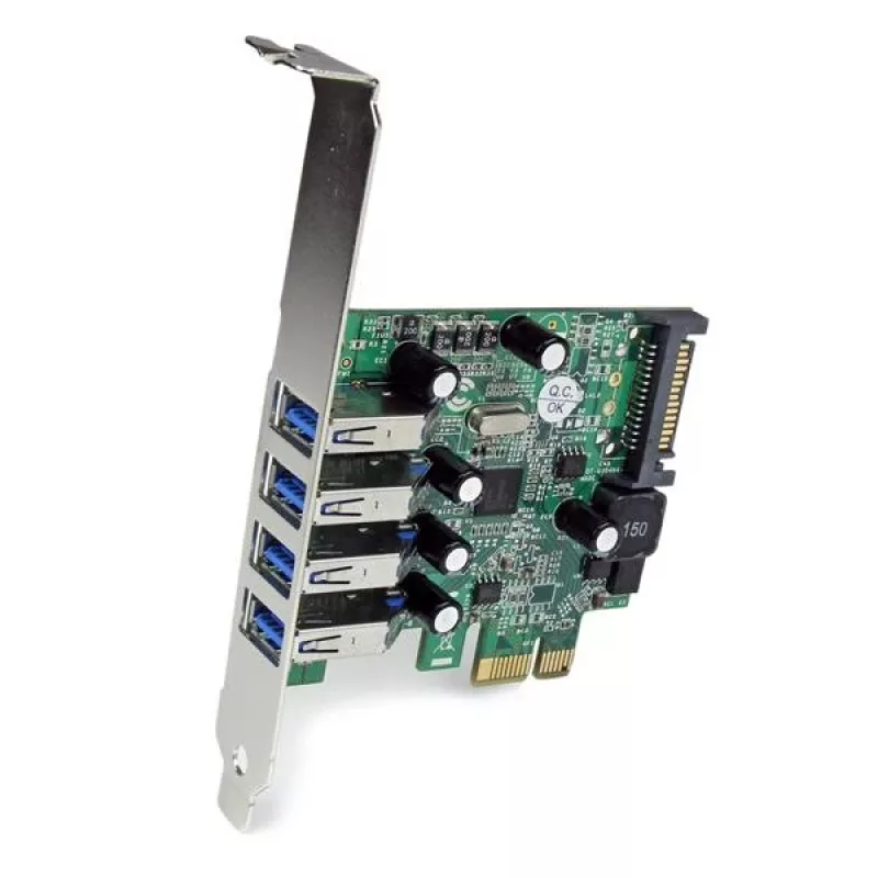 StarTech.com 4 Port PCI Express PCIe SuperSpeed USB 3.0 kontroler karta adapter z UASP - SATA Power