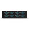 StarTech.com 8-portowy koncentrator adaptera szeregowego USB na DB9 RS232 – przemysłowy, do montażu na szynie DIN i na ścianie