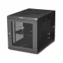 StarTech.com 4-słupkowa 12U wisząca szafa sieciowa z półką 1U, 19-calowy uchylny wiszący rack serwerowy do sprzętu danych / AV / elektroniki / komputerowego, elastyczna wentylowana obudowa rack