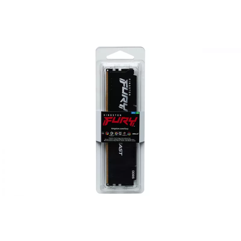 Kingston Technology FURY Beast 8GB 5600MT/s DDR5 CL40 DIMM Czarny