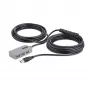 StarTech.com Koncentrator USB Extender, kabel przedłużający USB 3.0 10 m z 4-portowym koncentratorem USB-A, aktywny repeater USB z zasilaniem magistralnym, opcjonalny zasilacz 20 W w zestawie, ochrona ESD
