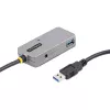 StarTech.com Koncentrator USB Extender, kabel przedłużający USB 3.0 10 m z 4-portowym koncentratorem USB-A, aktywny repeater USB z zasilaniem magistralnym, opcjonalny zasilacz 20 W w zestawie, ochrona ESD
