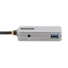 StarTech.com Koncentrator USB Extender, kabel przedłużający USB 3.0 10 m z 4-portowym koncentratorem USB-A, aktywny repeater USB z zasilaniem magistralnym, opcjonalny zasilacz 20 W w zestawie, ochrona ESD