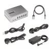 StarTech.com 7-portowy hub USB-C - 5x USB-A + 2x USB-C - zasilany z własnym zasilaczem 65 W - USB 3.1 10 Gb/s - Hub USB do komputera stacjonarnego/laptopa z blokowanym kablem 3 stopy z certyfikatem USB-IF - Hub USB C