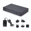 StarTech.com 4-portowy przełącznik KM z przełączaniem myszy, przełącznik USB dla klawiatury/myszy, audio 3,5 mm/USB, udostępnianie urządzeń peryferyjnych dla 4 komputerów, zgodny z TAA