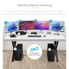 StarTech.com 4-portowy przełącznik KM z przełączaniem myszy, przełącznik USB dla klawiatury/myszy, audio 3,5 mm/USB, udostępnianie urządzeń peryferyjnych dla 4 komputerów, zgodny z TAA