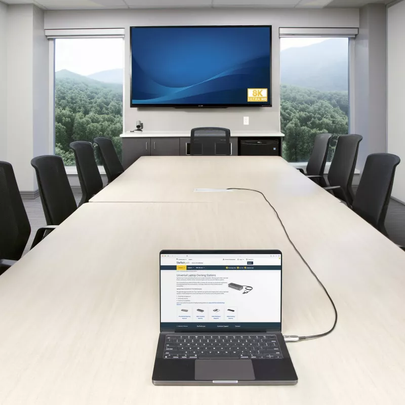 StarTech.com 50ft (15.2m) Hybrid Active Optical kabel (AOC) HDMI 2.1, CMP, do przestrzeni wentylacyjnych, 8K Ultra High Speed HDMI 2.1/2.0 kabel światłowodowy, 48Gbps, 8K 60Hz/4K 120Hz, HDR10+/FRL/TMDS/eARC