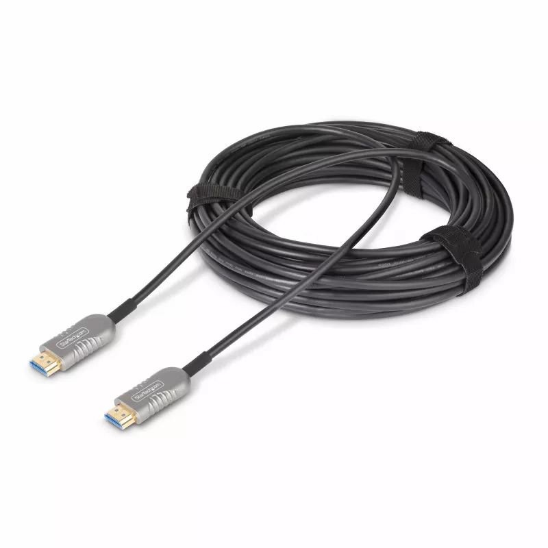 StarTech.com 50ft (15.2m) Hybrid Active Optical kabel (AOC) HDMI 2.1, CMP, do przestrzeni wentylacyjnych, 8K Ultra High Speed HDMI 2.1/2.0 kabel światłowodowy, 48Gbps, 8K 60Hz/4K 120Hz, HDR10+/FRL/TMDS/eARC