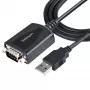 StarTech.com Kabel USB na szeregowy 3ft (1m) z zachowaniem portu COM, konwerter USB na RS232 męski DB9, adapter USB na szeregowy do PLC/drukarki/skanera, układ Prolific, Windows/Mac