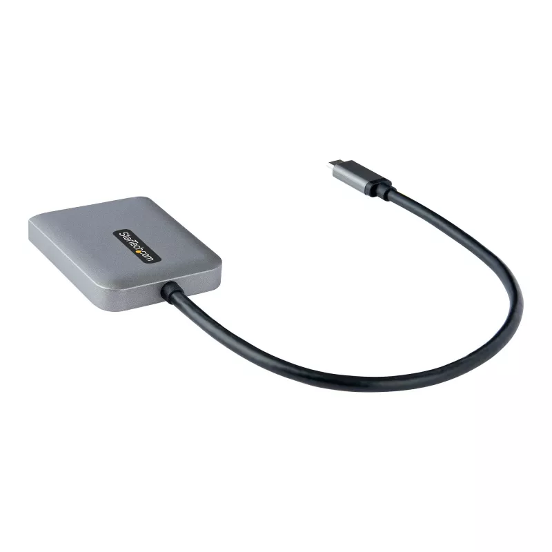 StarTech.com USB-C do Dual HDMI MST HUB - Podwójne HDMI 4K 60Hz - Adapter USB typu C do wielu monitorów dla laptopa z kablem 30 cm - Hub DP 1.4 Multi-Stream Transport - Rozgałęźnik USB-C na HDMI