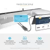 StarTech.com USB-C do Dual HDMI MST HUB - Podwójne HDMI 4K 60Hz - Adapter USB typu C do wielu monitorów dla laptopa z kablem 30 cm - Hub DP 1.4 Multi-Stream Transport - Rozgałęźnik USB-C na HDMI