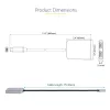 StarTech.com USB-C do Dual HDMI MST HUB - Podwójne HDMI 4K 60Hz - Adapter USB typu C do wielu monitorów dla laptopa z kablem 30 cm - Hub DP 1.4 Multi-Stream Transport - Rozgałęźnik USB-C na HDMI