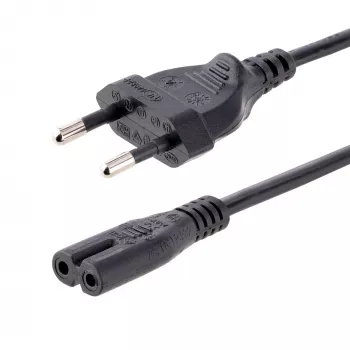 StarTech.com Kabel zasilający do laptopa 1m (3ft), wtyczka EU na C7, 2.5A 250V, 18AWG, kabel zastępczy do laptopa, kabel zasilający do drukarki, kabel do ładowarki laptopa, kabel do zasilacza laptopa - z listą UL