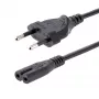StarTech.com Kabel zasilający do laptopa 1m (3ft), wtyczka EU na C7, 2.5A 250V, 18AWG, kabel zastępczy do laptopa, kabel zasilający do drukarki, kabel do ładowarki laptopa, kabel do zasilacza laptopa - z listą UL