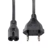 StarTech.com Kabel zasilający do laptopa 1m (3ft), wtyczka EU na C7, 2.5A 250V, 18AWG, kabel zastępczy do laptopa, kabel zasilający do drukarki, kabel do ładowarki laptopa, kabel do zasilacza laptopa - z listą UL