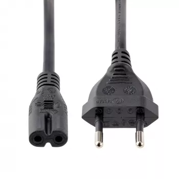 StarTech.com Kabel zasilający do laptopa 1m (3ft), wtyczka EU na C7, 2.5A 250V, 18AWG, kabel zastępczy do laptopa, kabel zasilający do drukarki, kabel do ładowarki laptopa, kabel do zasilacza laptopa - z listą UL