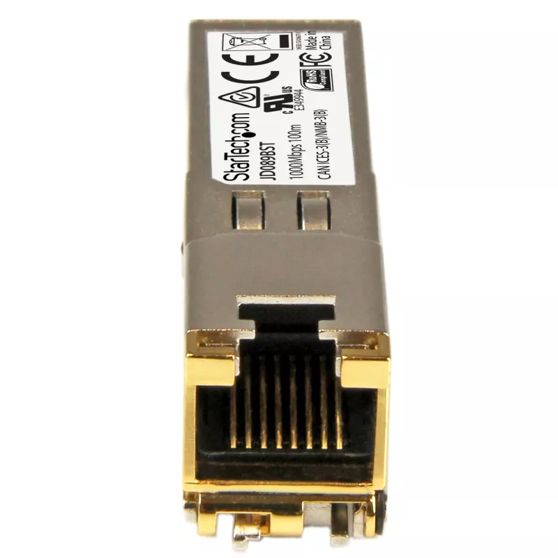 StarTech.com Moduł nadawczo-odbiorczy SFP zgodny z HP JD089B - 10/100/1000BASE-TX~Moduł SFP zgodny z HPE JD089B - 1000BASE-T - SFP na RJ45 Cat6/Cat5e - 1GE Gigabit Ethernet SFP - RJ-45 100m - HPE 5820AF, 12500, 5500