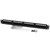 StarTech.com 24-portowy 1U panel krosowy Cat 6 110 do montażu w szafie rack, RJ-45, montaż w szafie rack, 1U, czarny, RoHS, CE, ETl, UL
