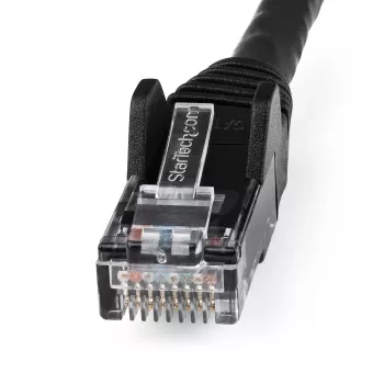 StarTech.com 15m CAT6 Ethernet kabel - LSZH (Low Smoke Zero Halogen) - 10 Gigabit 250Mhz 100W PoE RJ45 10GbE UTP sieciowy Patch Cord Snagless with Strain Relief - Czarny, CAT 6, ETL Verified, 24AWG