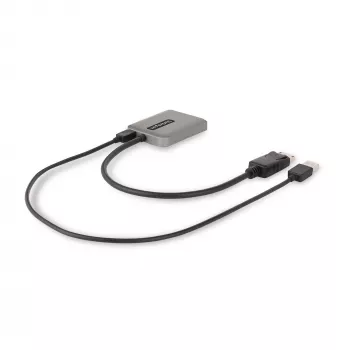 StarTech.com 2-Port DisplayPort MST Hub, Dual 4K 60Hz, DP to 2x DisplayPort Monitor Adapter, DP 1.4 Multi-Monitor Video Adapter, 1ft (30cm) Built-in kabel, USB Powered, Windows Only
