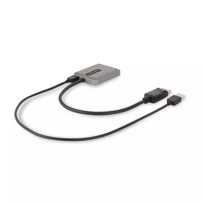StarTech.com 2-Port DisplayPort MST Hub, Dual 4K 60Hz, DP to 2x DisplayPort Monitor Adapter, DP 1.4 Multi-Monitor Video Adapter, 1ft (30cm) Built-in kabel, USB Powered, Windows Only