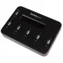 StarTech.com Samodzielny duplikator i kasownik od 1 do 5 dysków USB, kopiarka wielu dysków flash USB, kopiowanie systemowe i plikowe oraz całych dysków z prędkością 1,5 GB/min, pojedyncze i 3-przebiegowe kasowanie, Wyświetlacz LCD - TAA