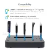 StarTech.com Samodzielny duplikator i kasownik od 1 do 5 dysków USB, kopiarka wielu dysków flash USB, kopiowanie systemowe i plikowe oraz całych dysków z prędkością 1,5 GB/min, pojedyncze i 3-przebiegowe kasowanie, Wyświetlacz LCD - TAA