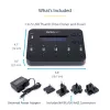 StarTech.com Samodzielny duplikator i kasownik od 1 do 5 dysków USB, kopiarka wielu dysków flash USB, kopiowanie systemowe i plikowe oraz całych dysków z prędkością 1,5 GB/min, pojedyncze i 3-przebiegowe kasowanie, Wyświetlacz LCD - TAA