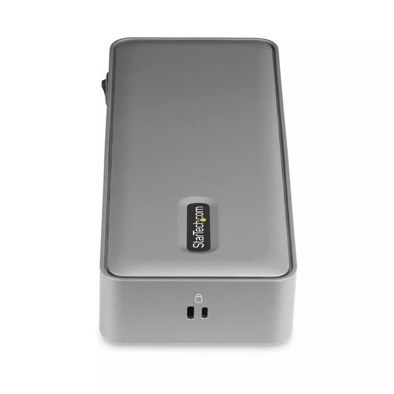 Stacja dokująca KVM StarTech.com Dual-Laptop USB-C, podwójny monitor 4K 60Hz DisplayPort Dock, 5-portowy hub USB, GbE, 90W/45W Power Delivery do dwóch laptopów, Windows/Mac, 2-host KVM Dock - TAA