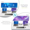 Stacja dokująca KVM StarTech.com Dual-Laptop USB-C, podwójny monitor 4K 60Hz DisplayPort Dock, 5-portowy hub USB, GbE, 90W/45W Power Delivery do dwóch laptopów, Windows/Mac, 2-host KVM Dock - TAA