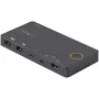 StarTech.com 2-portowy hybrydowy przełącznik KVM USB-A + HDMI i USB-C - Pojedynczy monitor 4K 60 Hz HDMI 2.0 - Kompaktowy przełącznik KVM HDMI dla komputerów stacjonarnych i/lub laptopów - Zasilany przez USB - Kompatybilny z Thunderbolt 3