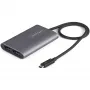 StarTech.com Adapter Thunderbolt na dwa DisplayPort DP 1.4, podwójne 4K 60 Hz lub pojedyncze 8K/5K, konwerter Thunderbolt na DP, 2x adapter wideo do monitora DisplayPort - Mac i Windows